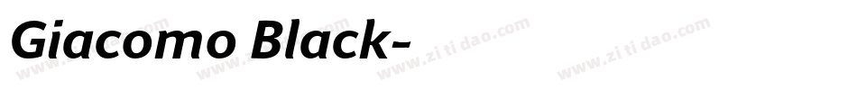 Giacomo Black字体转换